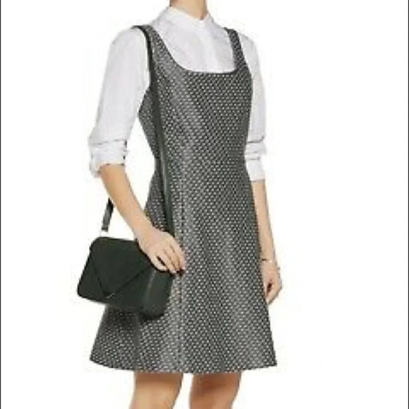 THEORY Trekana Circuit Jacquard Fit & Flare Dress - Picture 2 of 9
